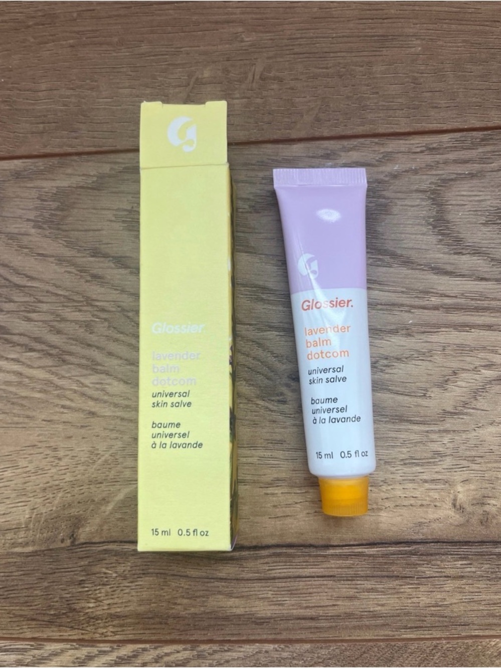 GLOSSIER 💛💜 OG Lavender Balm Dotcom Universal Skin Salve Lip Balm